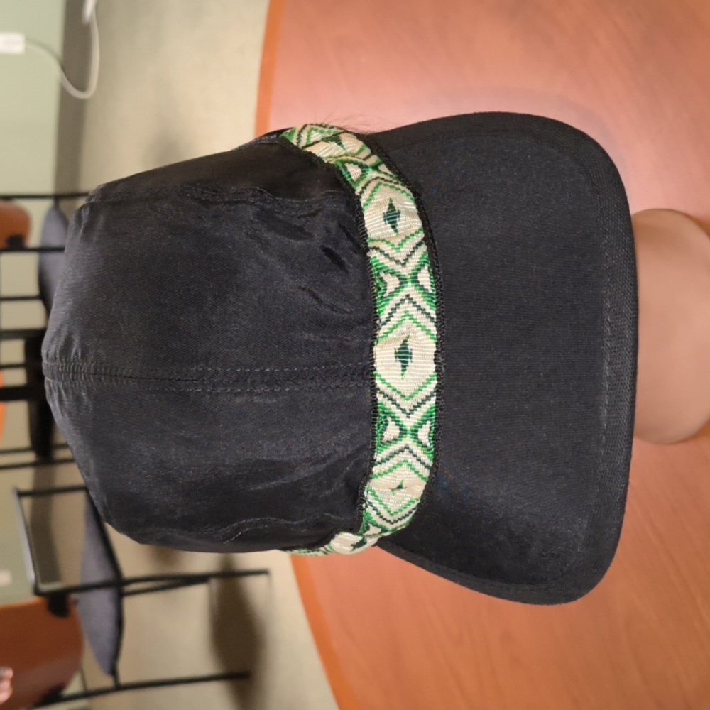 KAVU Organic Synthetic Strapcap Aztec Black Hat Cap M Made in USA
